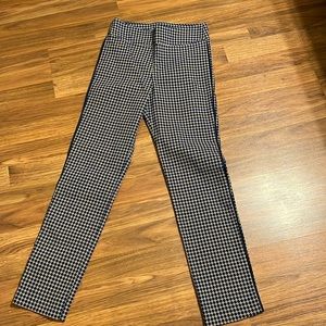 Margaret M Lucie printed trim detail straight leg pant.